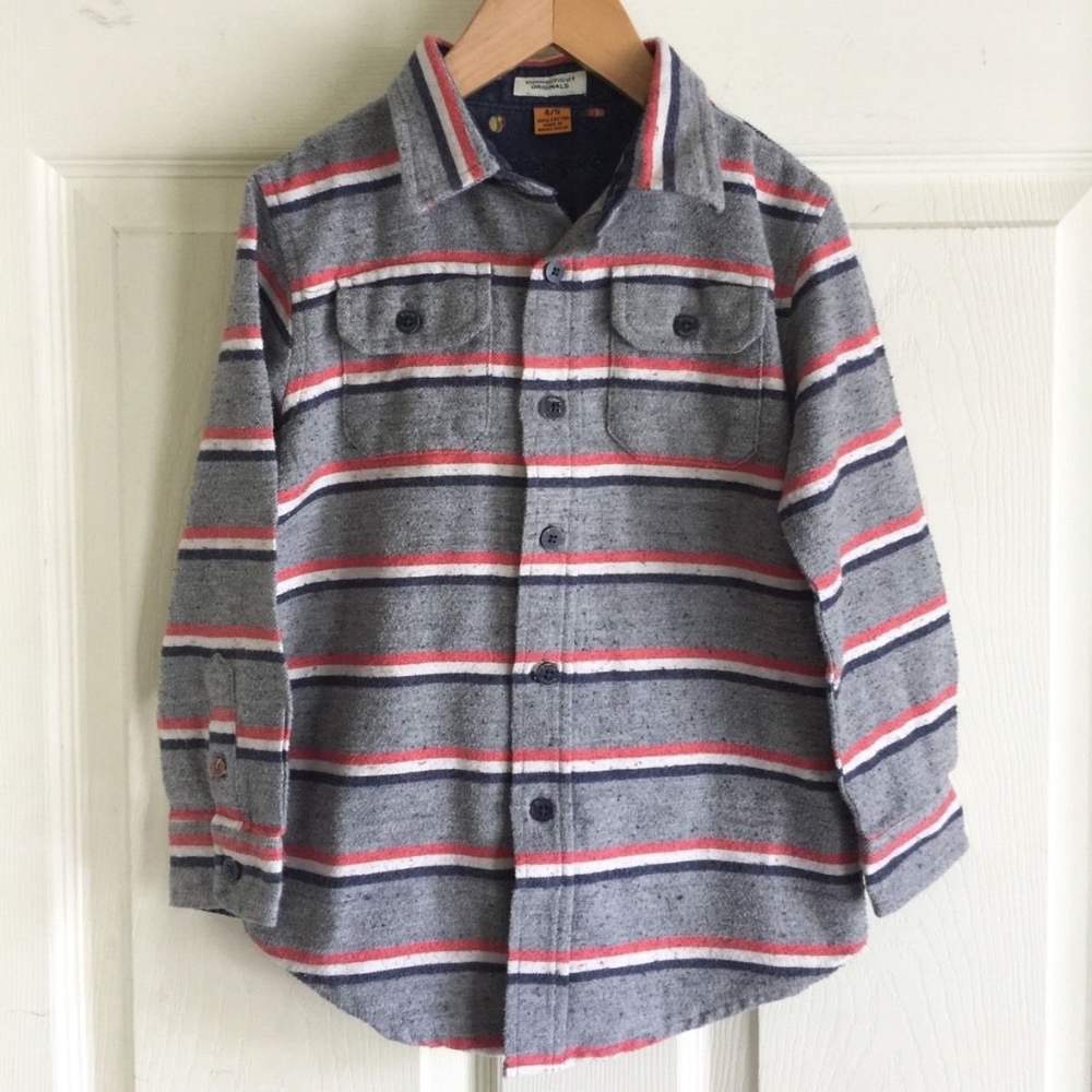 boys Tailor Vintage button shirt sz‎ 4/5